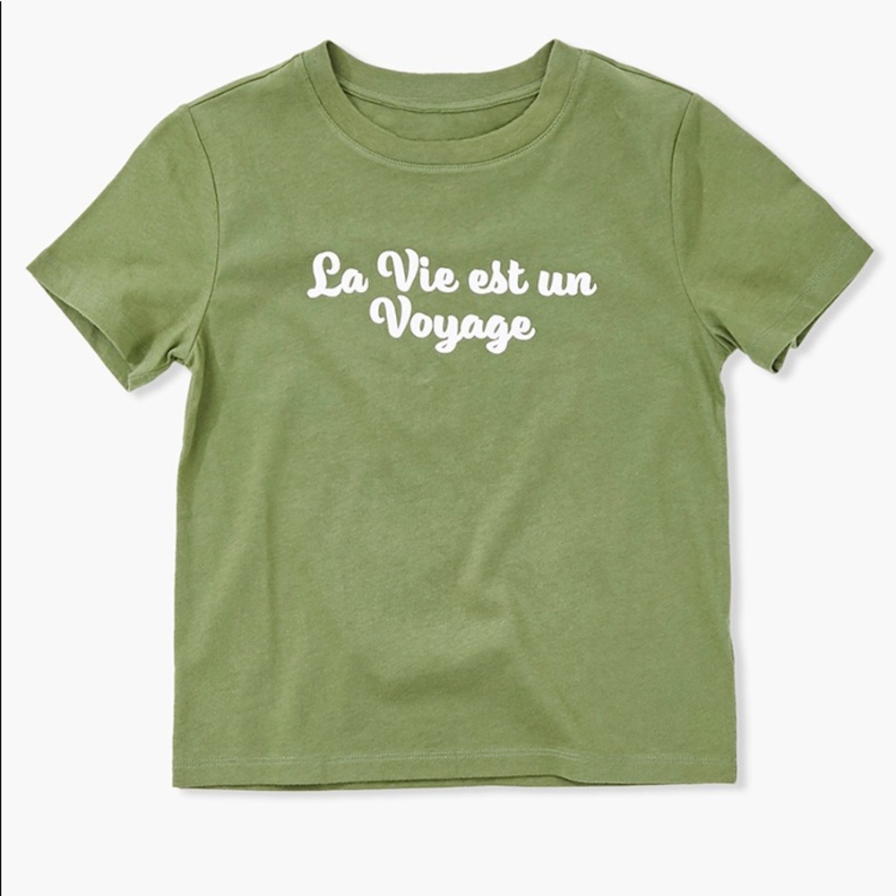 Forever 21 Girls Organic Cotton Graphic Tee (Kids)